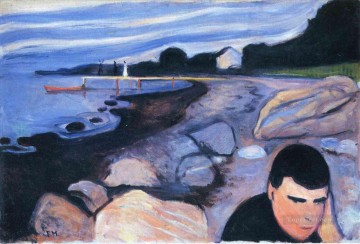  Edvard Painting - melancholy 1892 Edvard Munch